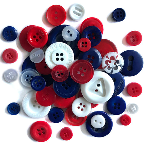 Star Spangled Craft & Sewing Buttons Quilt Pattern by Buttons Galore