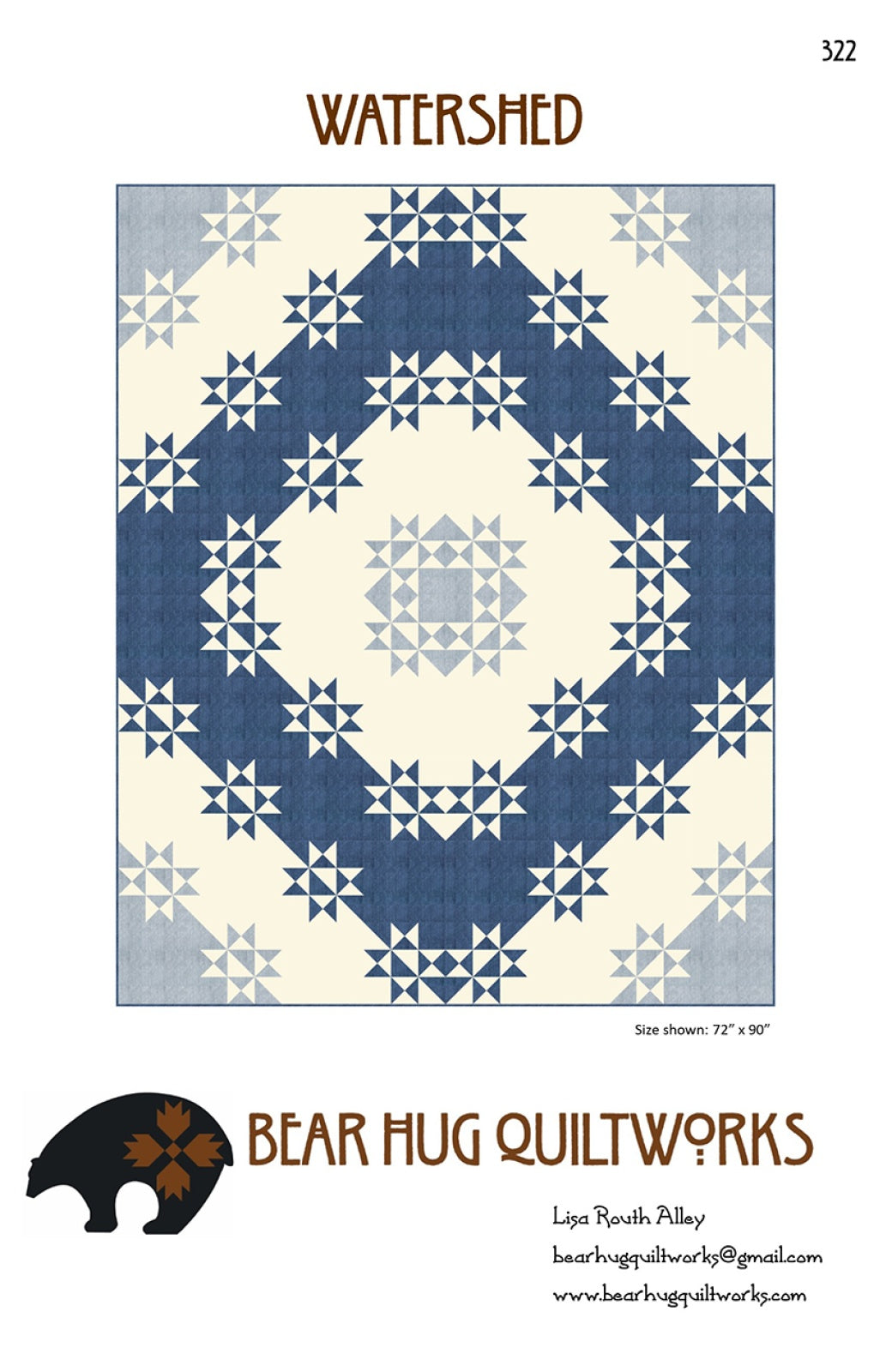 Watershed Quilt Pattern by Bear Hug Quiltworks