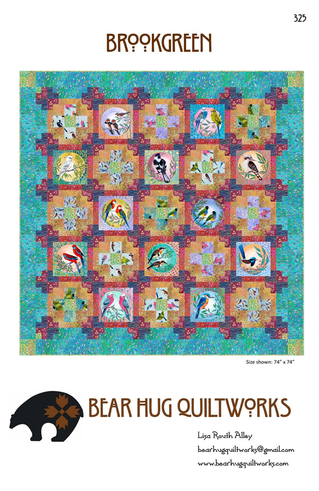 Brookgreen Quilt Pattern by Bear Hug Quiltworks