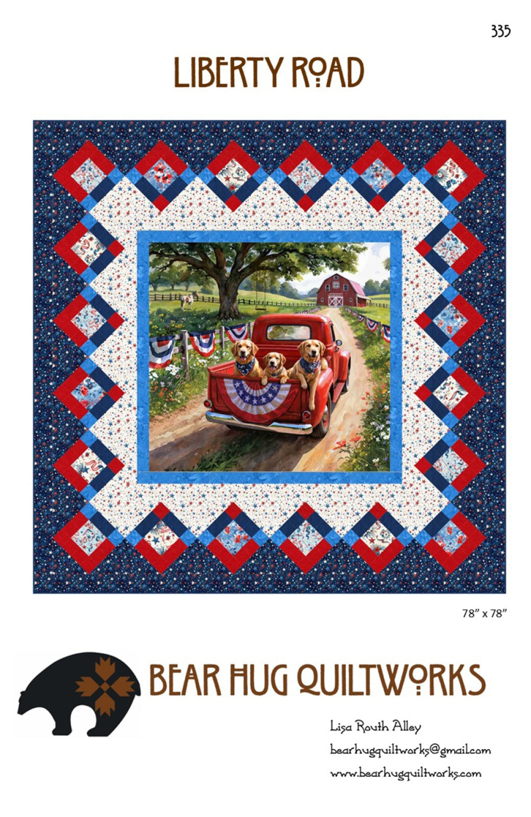Liberty Road Quilt Pattern by Bear Hug Quiltworks