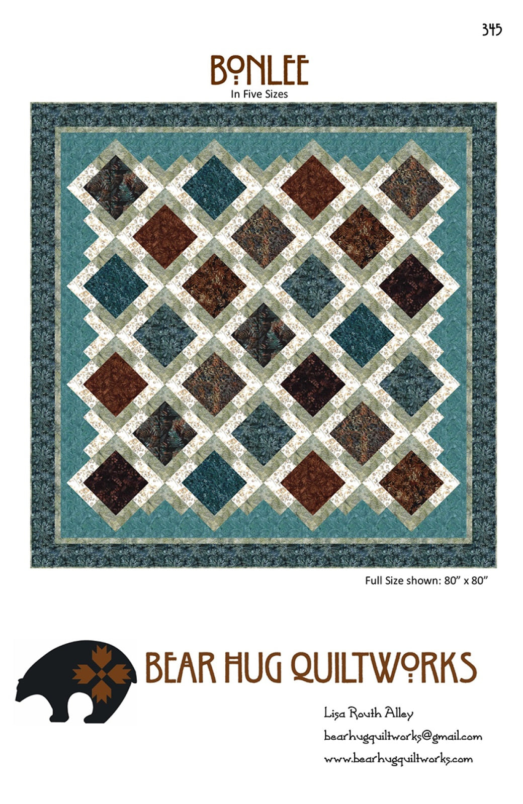 Bonlee Quilt Pattern by Bear Hug Quiltworks