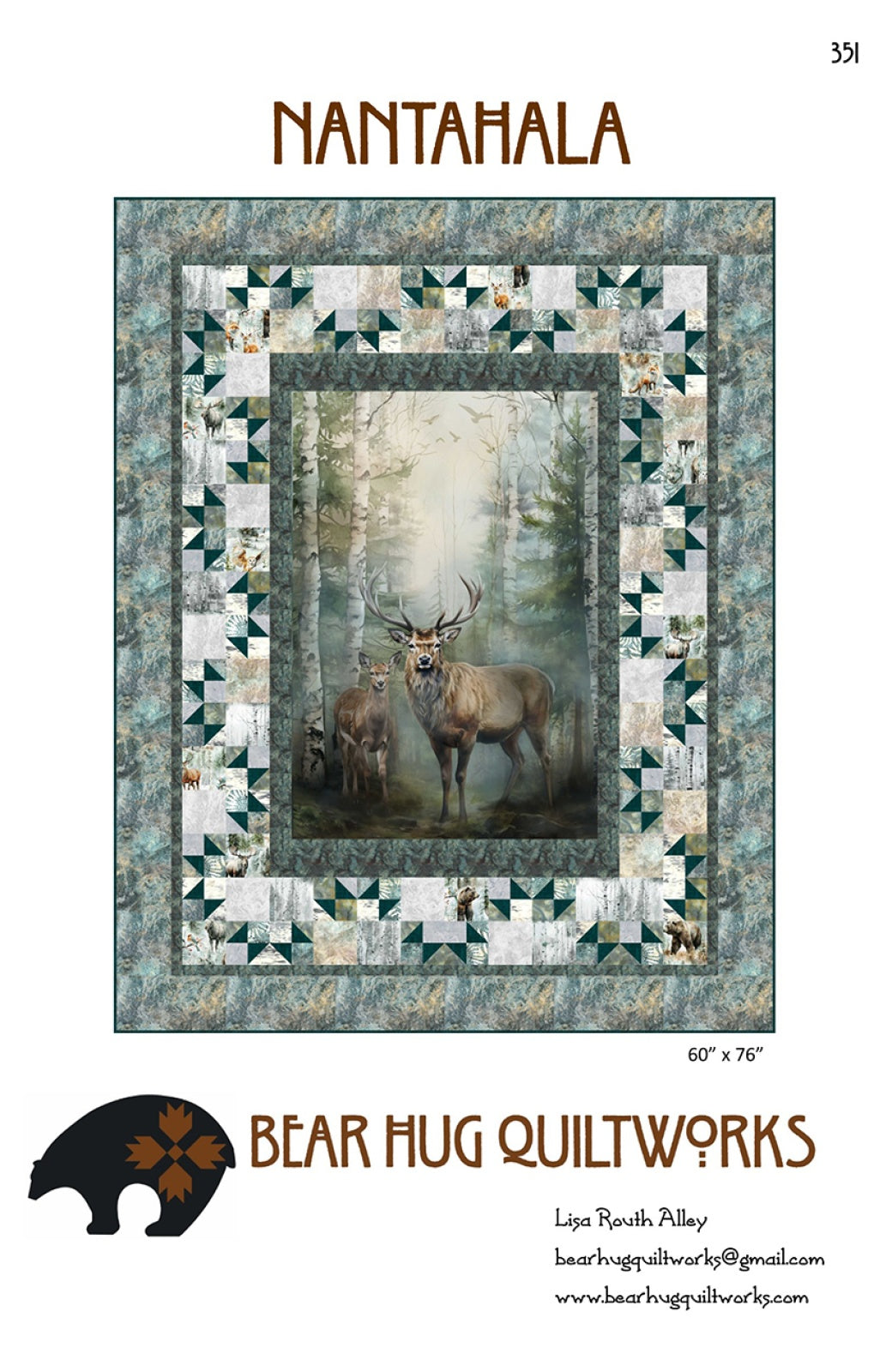Nantahala Quilt Pattern by Bear Hug Quiltworks