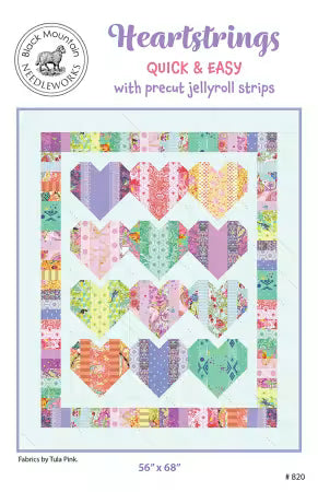 Heartstrings Quilt Pattern - Black Mountain Needleworks - 56" x 68"