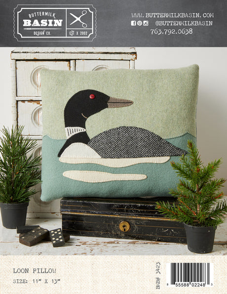 Loon Pillow by Buttermilk Basin