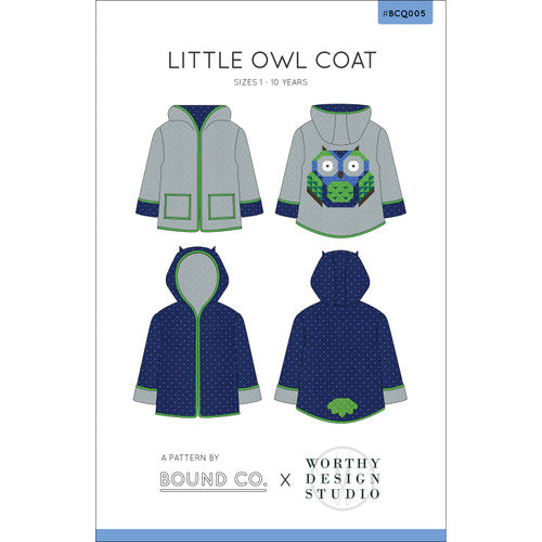 Little Owl Coat quilt pattern by Bound Co.