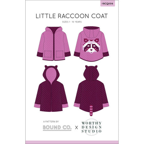 Little Raccoon Coat quilt pattern by Bound Co.