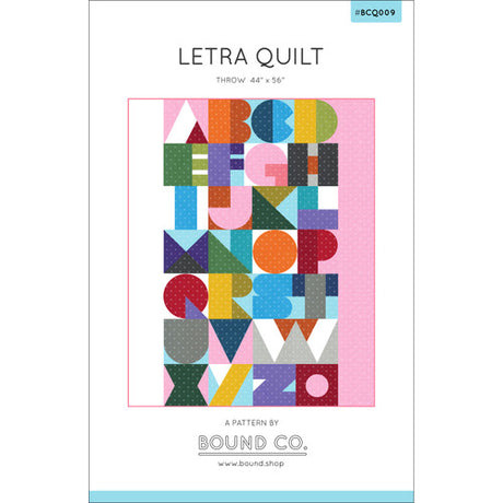 Letra Quilt quilt pattern by Bound Co.