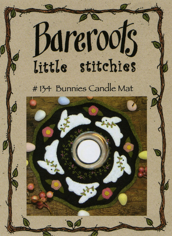 Little Stitchies - Bunnies Candle Mat / Pattern + Material
