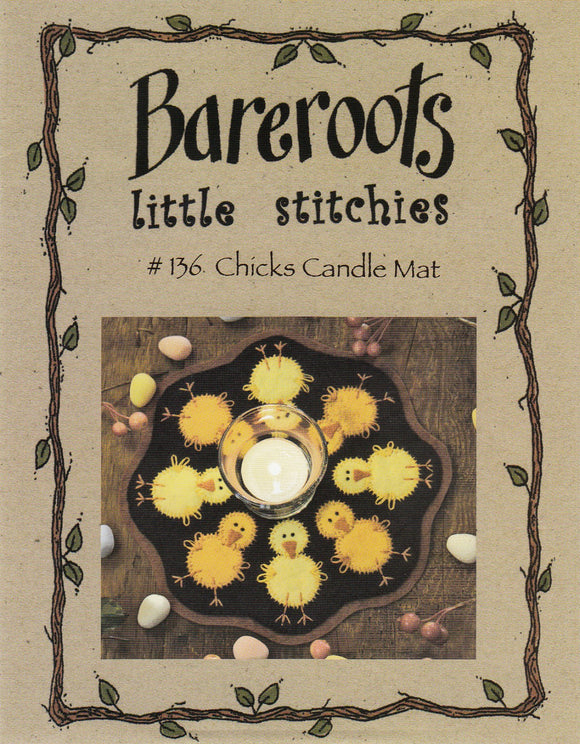 Little Stitchies - Chicks Candle Mat / Pattern + Material