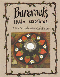 Little Stitchies - Strawberries Candle Mat Pattern
