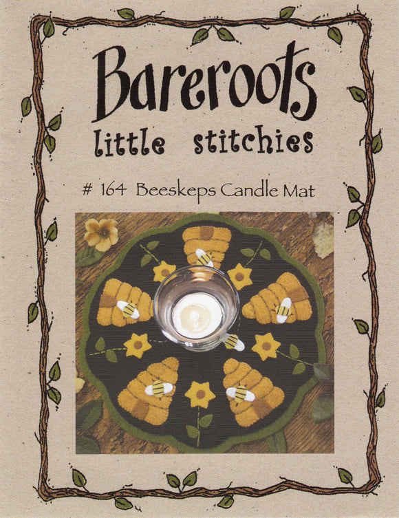 Little Stitchies - Beeskeps Candle Mat / Pattern + Material