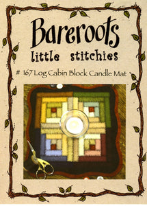 Little Stitchies - Log Cabin Block Candle Mat Pattern