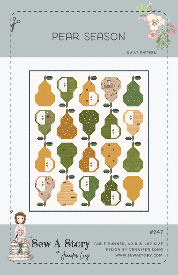 Pear Season Quilt Pattern by Bee Sew Inspired