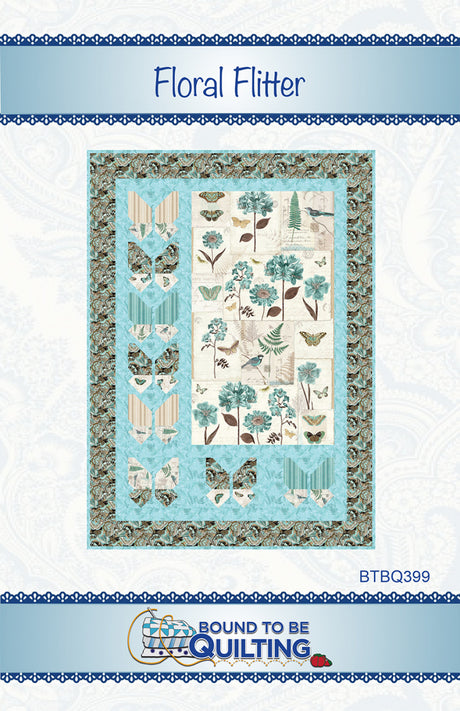 Floral Flitter Quilt Pattern by Bound To Be Quilting, LLC