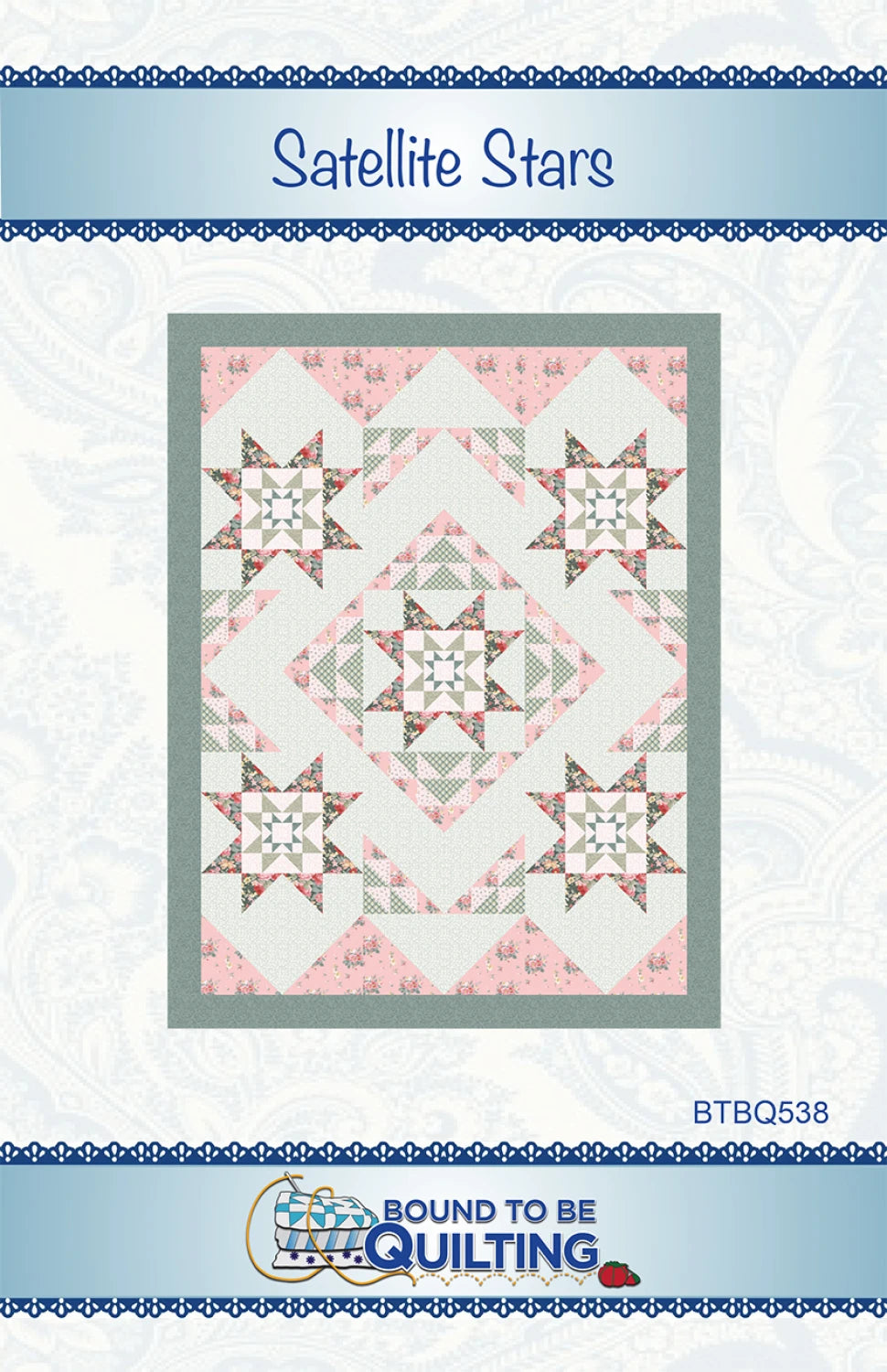 Satellite Stars Quilt Pattern by Bound To Be Quilting, LLC