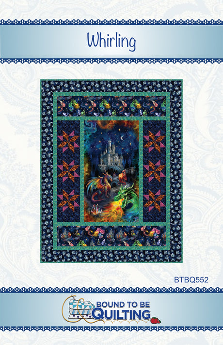 Whirling Quilt Pattern by Bound To Be Quilting, LLC