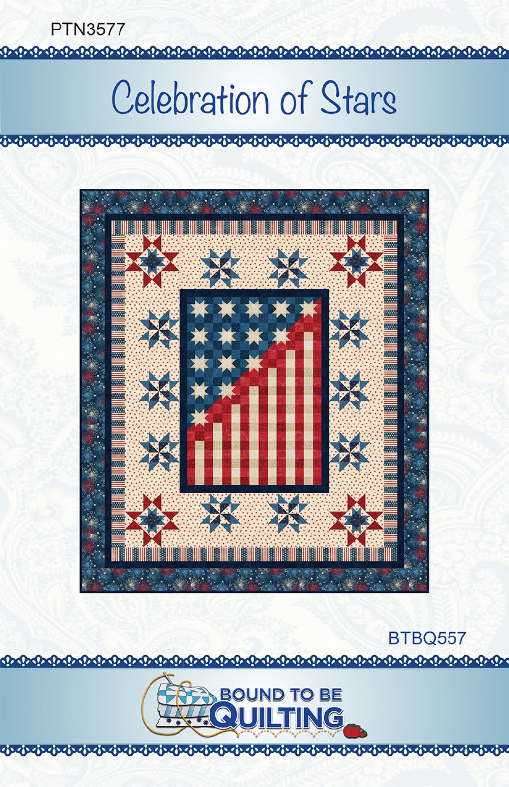 Celebration of Stars Quilt Pattern by Bound To Be Quilting, LLC
