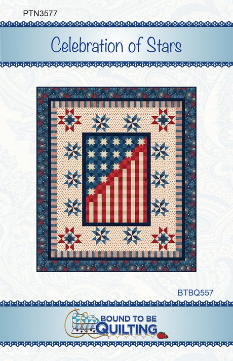 Celebration of Stars Quilt Pattern by Bound To Be Quilting, LLC