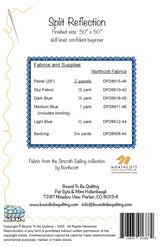 Back of the Split Reflection Quilt Pattern by Bound To Be Quilting, LLC