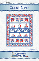 Ocean In Motion Quilt Pattern by Bound To Be Quilting, LLC