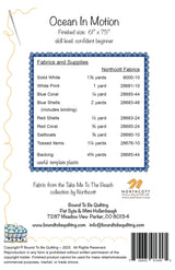 Back of the Ocean In Motion Quilt Pattern by Bound To Be Quilting, LLC