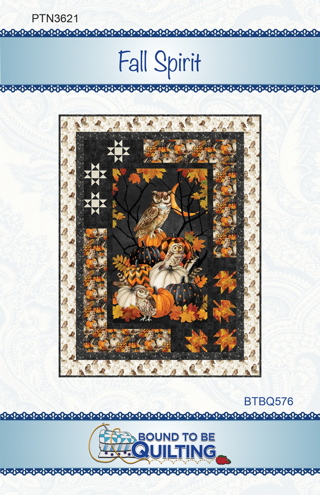 Fall Spirit Quilt Pattern by Bound To Be Quilting, LLC