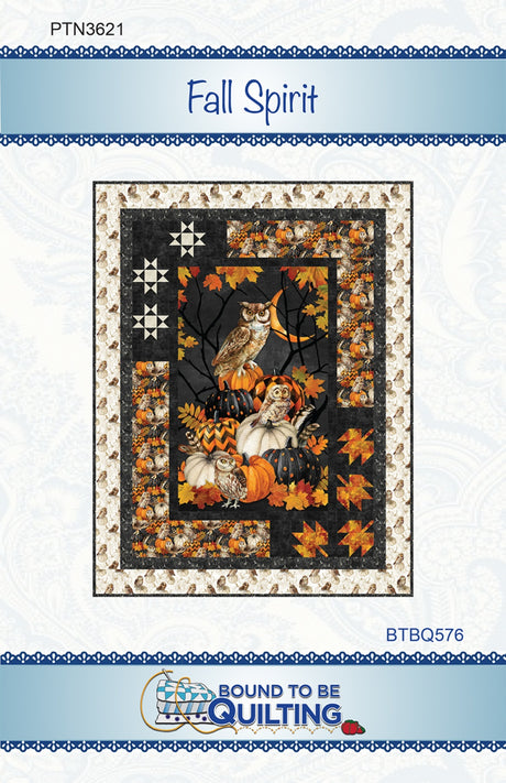 Fall Spirit Quilt Pattern by Bound To Be Quilting, LLC