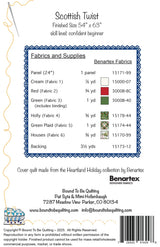 Back of the Scottish Twist Quilt Pattern by Bound To Be Quilting, LLC