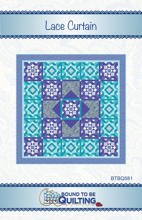 Lace Curtain Quilt Pattern by Bound To Be Quilting, LLC