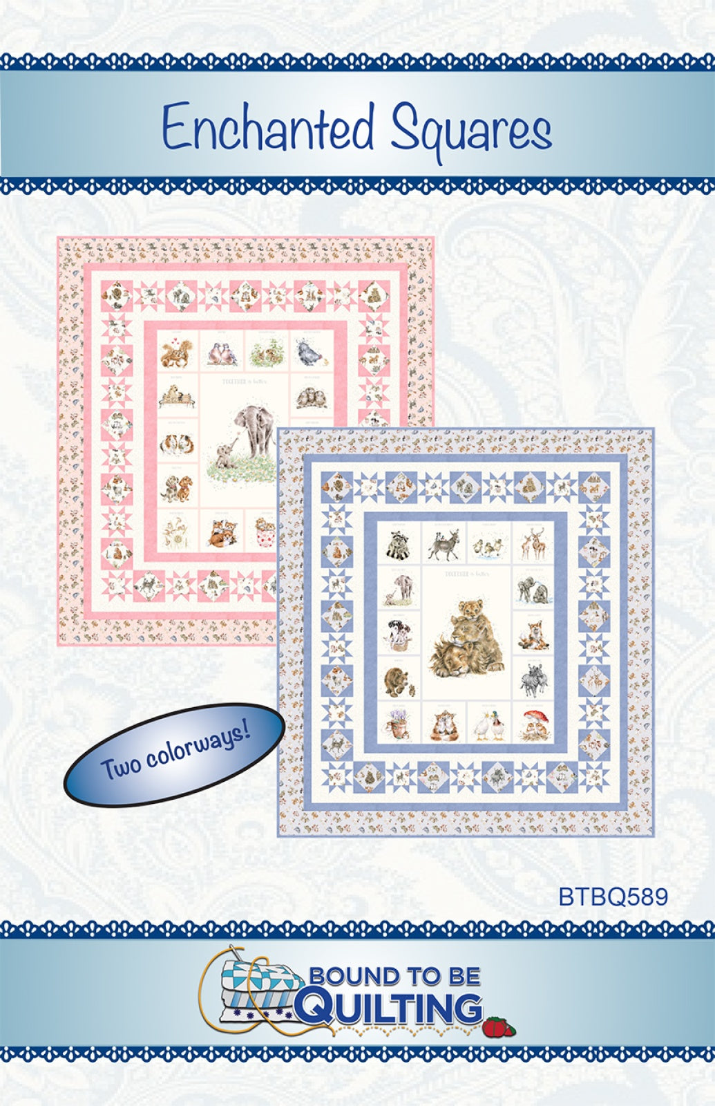 Enchanted Squares Quilt Pattern by Bound To Be Quilting, LLC