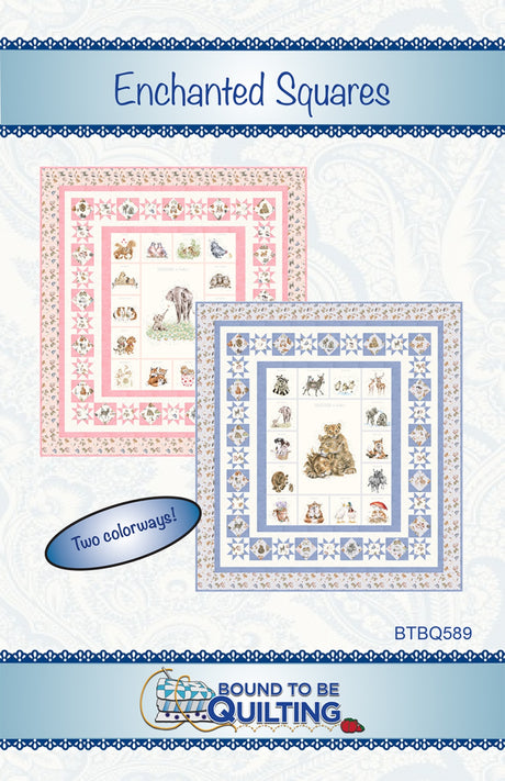 Enchanted Squares Quilt Pattern by Bound To Be Quilting, LLC