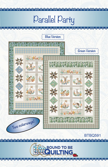 Parallel Party Quilt Pattern by Bound To Be Quilting, LLC