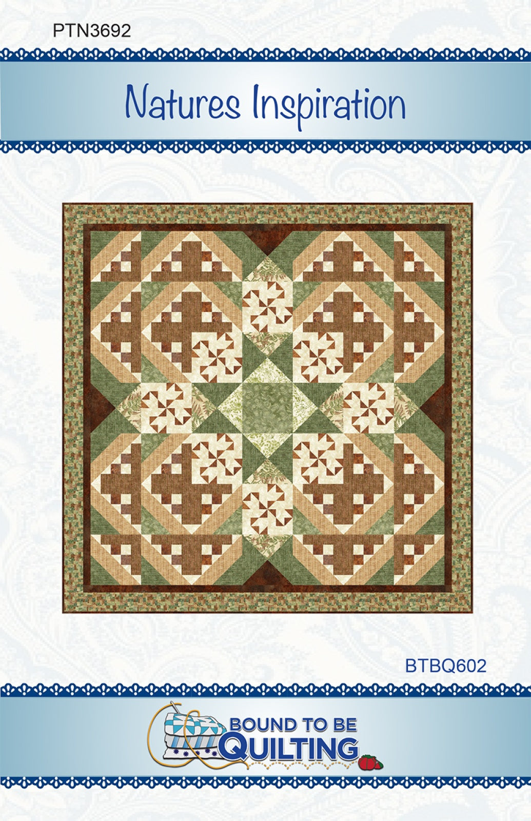 Natures Inspiration Quilt Pattern by Bound To Be Quilting, LLC