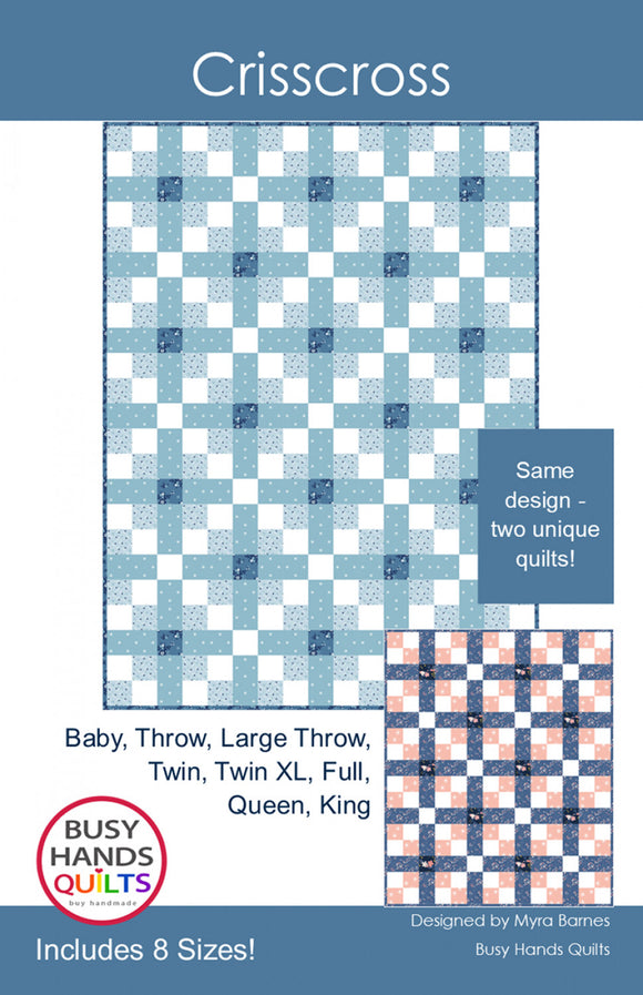 Crisscross Quilt Pattern by Busy Hands