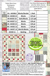 Back of the Hope Blooms Downloadable Pattern by Lavender Lime Quilting