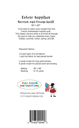 Back fo the Berries and Cream Quilt Pattern by American Jane Patterns