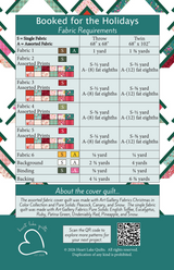Back of the Booked for the Holidays Downloadable Pattern by Heart Lake Quilts