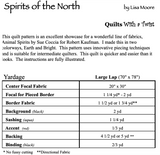 Back of the Bright Spirits of the North Quilt Pattern by Quilts With A Twist