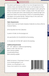 Back of the Butterflies in the Garden Downloadable Pattern by 3 Dog Design Co Quilt Patterns