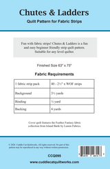 Back of the Chutes and Ladders Downloadable Pattern by Cuddle Cat Quiltworks