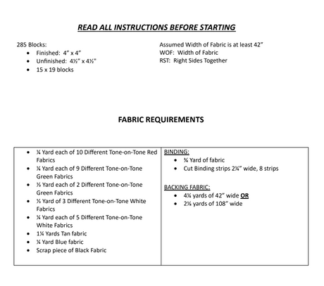 Back of the  Comes Santa Claus Downloadable Pattern by Jannelle Carlson