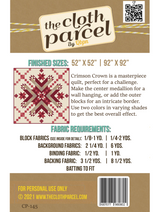 Back of the Crimson Crown Downloadable Pattern by The Cloth Parcel