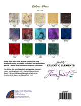 Back of the Ember Glass Downloadable Pattern by Lakeview Quilting