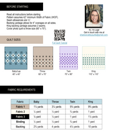 Back of the Fair Isle Breeze Downloadable Pattern by Shadow Valley Quilts 