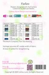 Back of the Fanfare Downloadable Pattern by Cathey Marie Designs