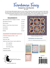 Back of the Farmhouse Fancy Downloadable Pattern by Black Cat Creation
