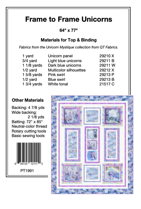 Back of the Frame To Frame Downloadable Pattern by Pine Tree Country Quilts