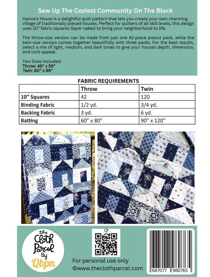 The Cloth Parcel Quilt Patterns – Quilting Books Patterns and Notions