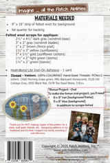 Back of the Home Windmill 'lil Woolie Runner Downloadable Pattern by Patch Abilities - Patterns