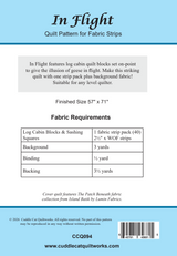 Back of the In Flight Downloadable Pattern by Cuddle Cat Quiltworks